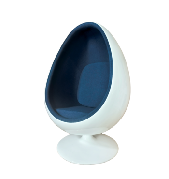 Chaise œuf bleue | Espace Inclusif