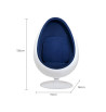Chaise œuf bleue | Espace Inclusif