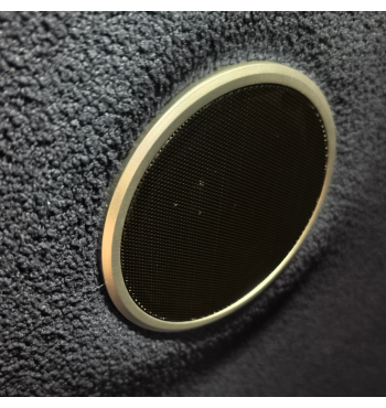 Chaise œuf avec lumières et haut parleur grise | Espace Inclusif