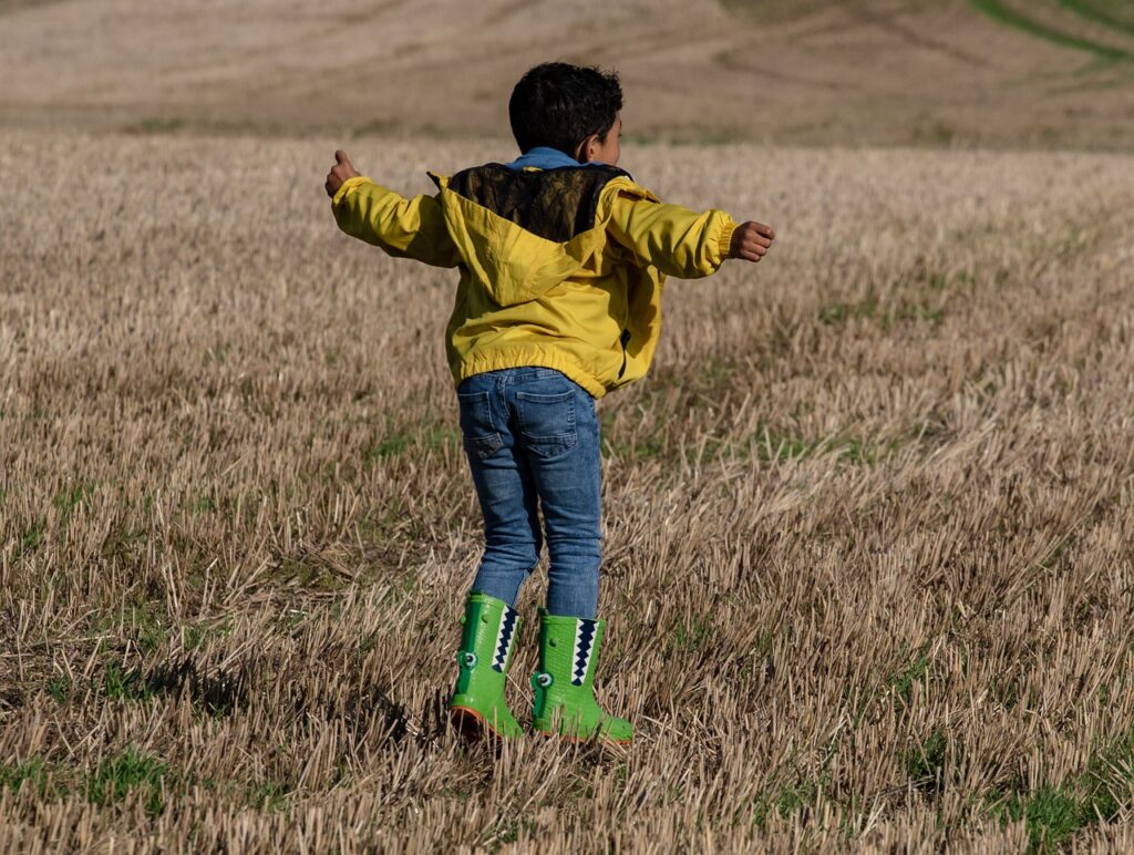 Stimulation vestibulaire - Enfant qui court