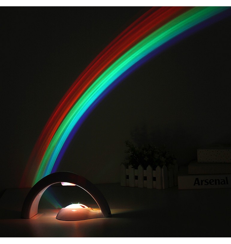 Un projecteur lumineux dans la chambre : Un univers apaisant et magique pour vos enfants - Projecteur arc-en-ciel