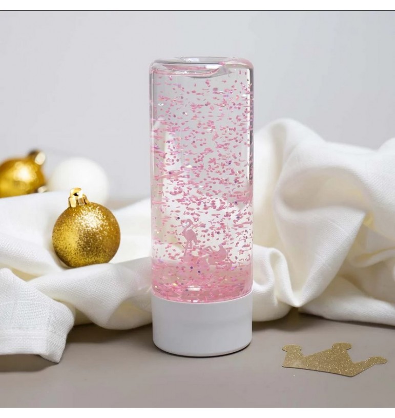 Bouteilles sensorielles : Attention, imagination et observation - Bouteille sensorielle flamants roses