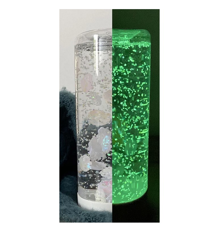 Bouteilles sensorielles : Attention, imagination et observation - Bouteille sensorielle moutons phosphorescents