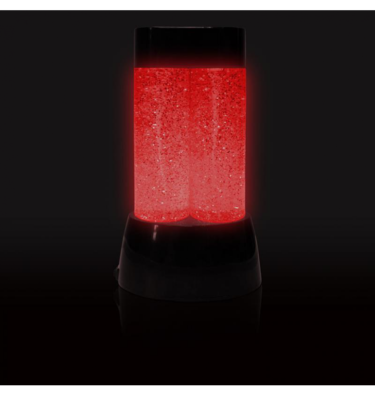 Lampes d'ambiance : Fascination, immersion et relaxation - Lampe à paillettes double tornade