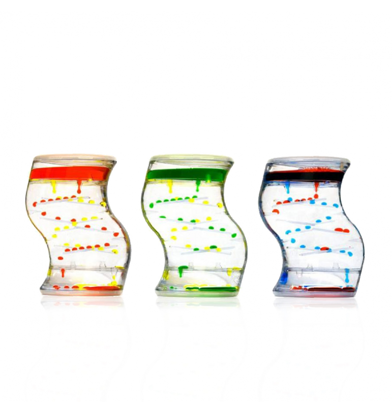 Sabliers sensoriels : Relaxation et stimulation - Sablier zig-zag