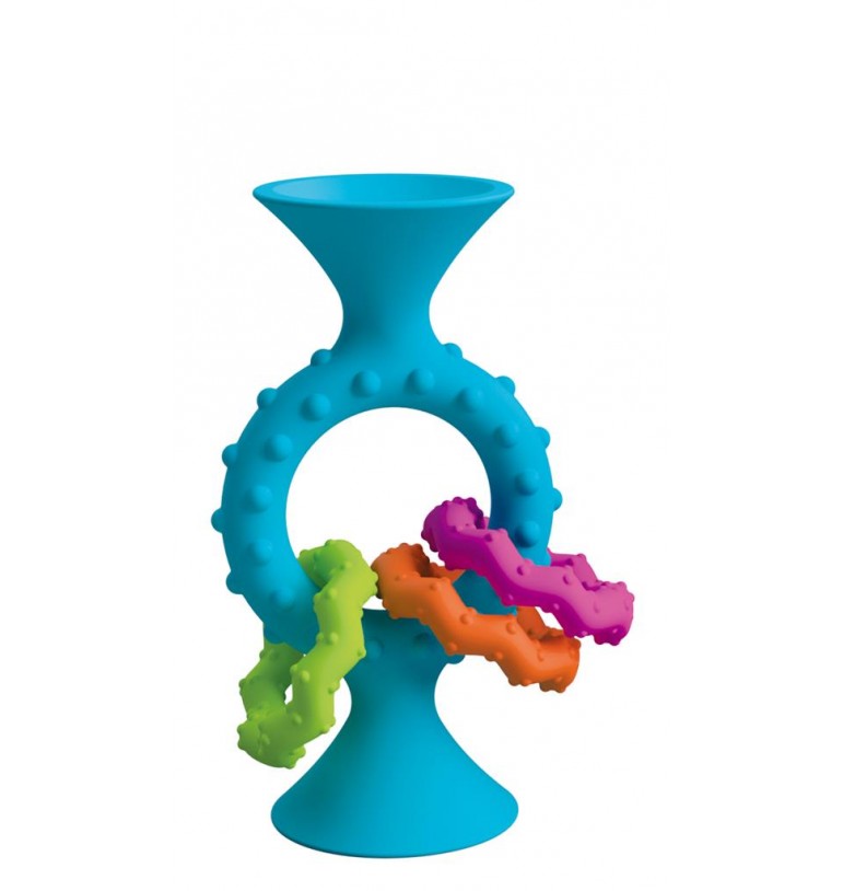 Hochet pour bébés : Un indispensable pour l'éveil sensoriel - Pip squigs loops blauw