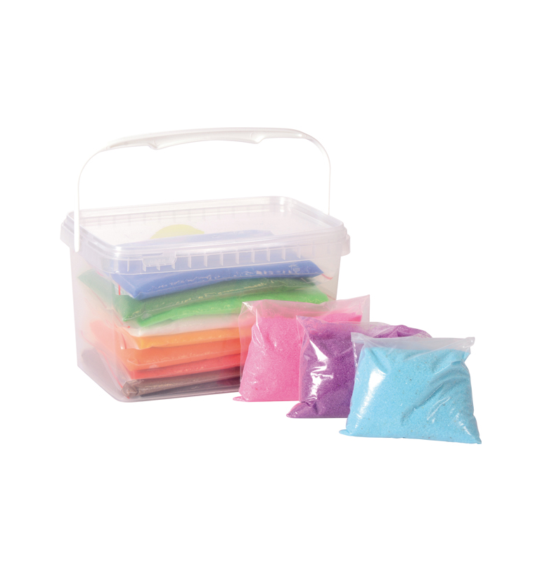 DIY bouteilles sensorielles : Une activité créative à faire en famille - Sable coloré 12 sachets
