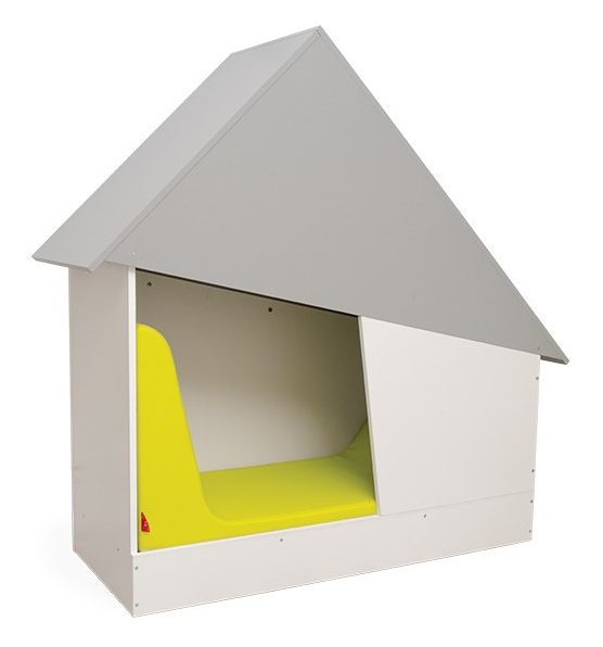 Cabanes et tentes pour enfants : idées, conseils et bienfaits pour le jeu - Cabane apaisante blanche et grise