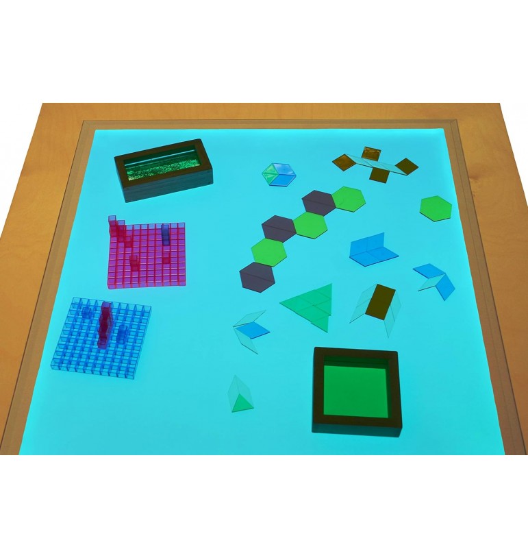 Jeux sensoriels sur table lumineuse : 10 activités faciles à mettre en place pour les enfants - Table lumineuse avec pieds réglables