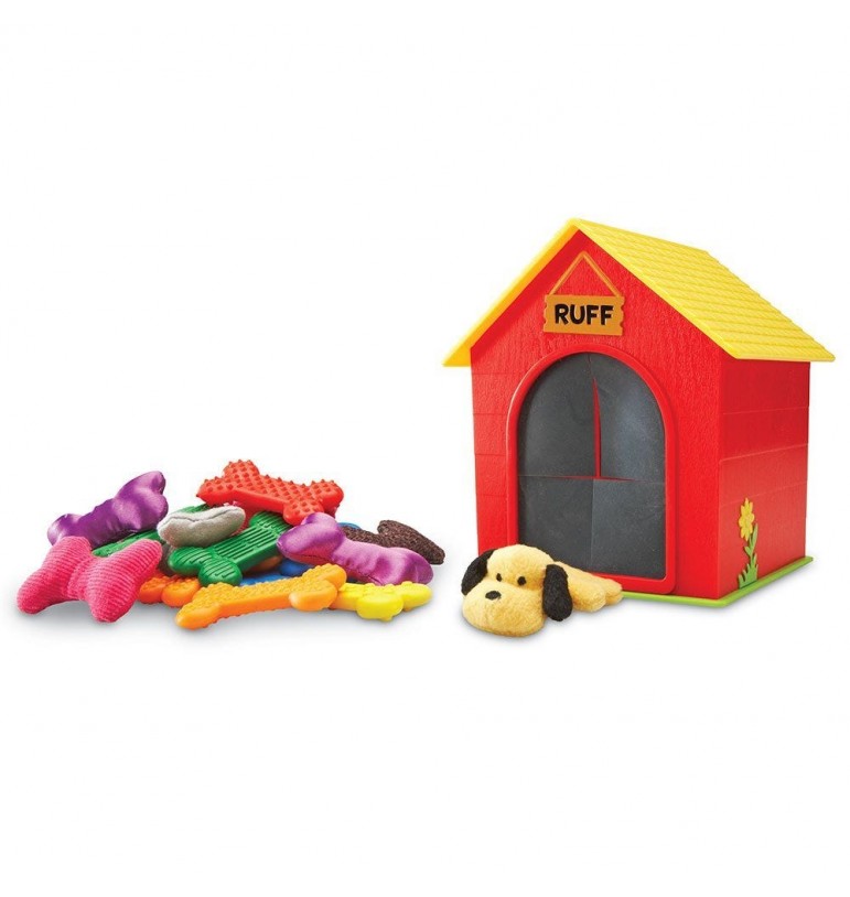 Jeux sensoriels pour enfants : apprendre à explorer, reconnaître et associer grâce aux sens - Jeu tactile : la niche de Ruff