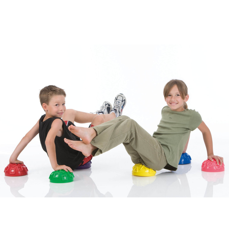 Stimulation des sens chez l'enfant : pourquoi intégrer des parcours d'équilibre ? - Demi sphère set de 2