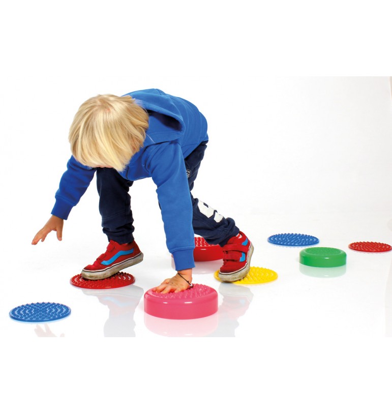 Stimulation des sens chez l'enfant : pourquoi intégrer des parcours d'équilibre ? - Plaque parcours senso set de 2