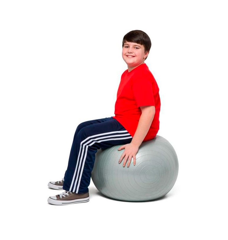 Aménager un bureau à la maison pour la rentrée : créer un espace propice aux apprentissages - Ballon d'assise lesté 55 cm