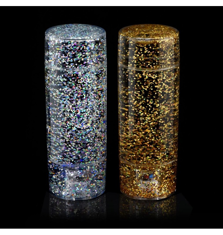 Jouer avec la lumière : des activités qui émerveillent les enfants - 2 tubes à paillettes