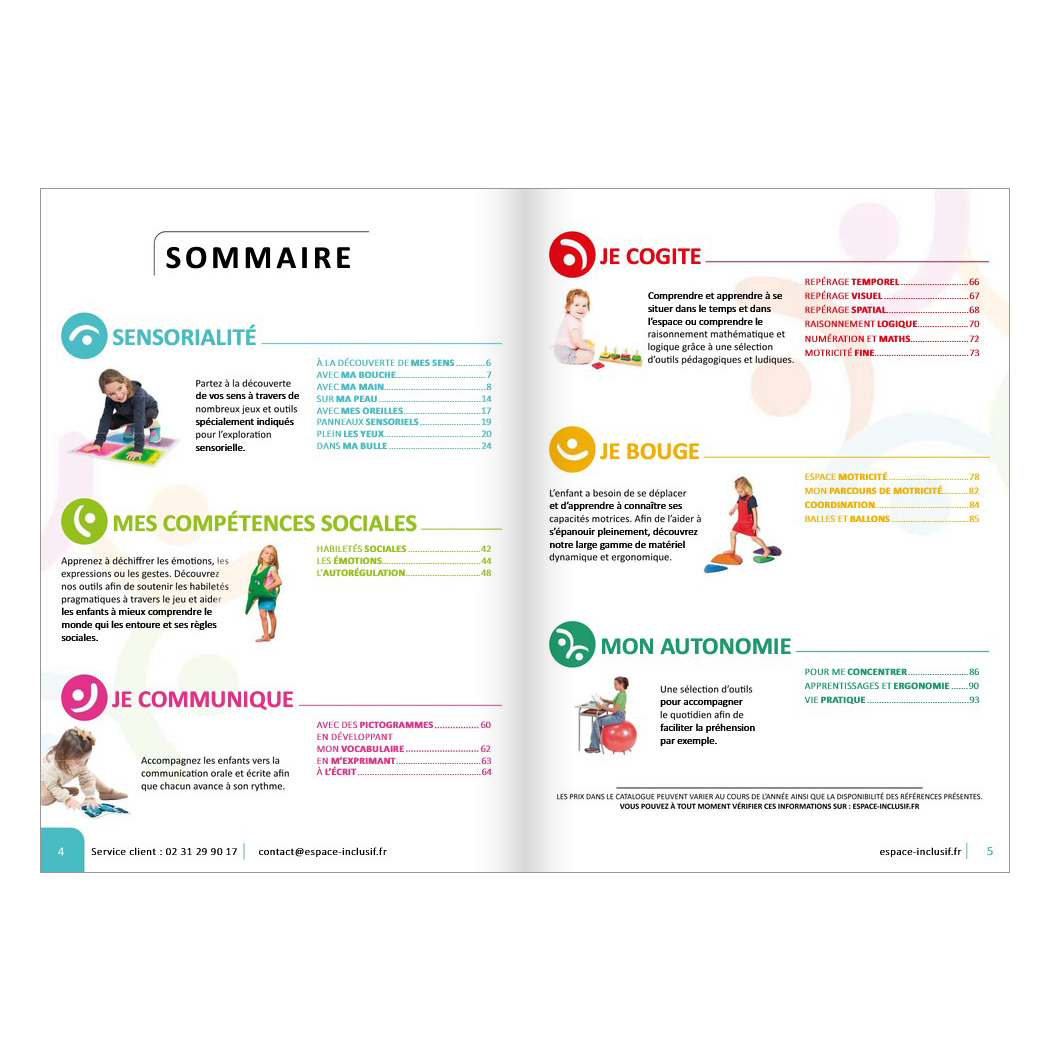 Sommaire du catalogue